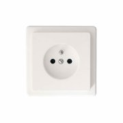 Zásuvka Štandart, biela 1ks