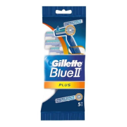 GILLETTE  Blue II Plus, pánske jednorazové holiace strojčeky 5 ks