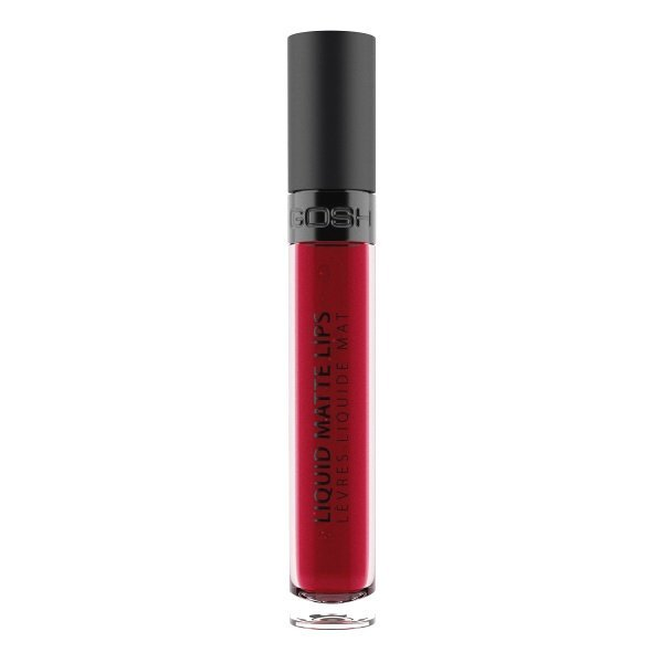 GOSH Liquid Matte Lips, matný tekutý rúž na pery 009 The Red 4 ml, 009 The Red