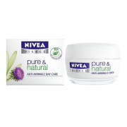 Nivea Visage Pure & Natural Denný krém proti vráskam, pre viditeľnú redukciu vrások (od 30 rokov),