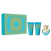 Versace Dylan Turquoise toaletná voda 50 ml + telové mlieko 50 ml + sprchový gél 50 ml