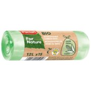 Paclan FOR NATURE  biologicky rozložiteľné vrecia na odpad 12 l, 15 ks