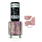 RIMMEL London Glitter Medium krycí lak na nechty s glitrami, č. 019 Disco Diva, 8ml
