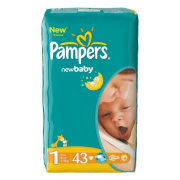 PAMPERS Active Baby 1 Newborn, Plienky pre deti od 2 do 5kg 43ks