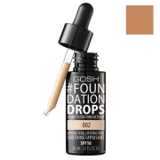 GOSH Foundation Drops, Make-up pre prirodzene bezchybný vzhľad 008, 30 ml