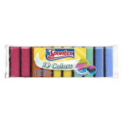 Spontex Hubky na umývanie riadu Colors, 10 ks