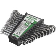 Stalco Kľúče ploché - očkové s račňou 8 - 13 mm, 6 prvkov