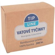 Tip Line vatové tyčinky Bambus v krabičke 200 ks