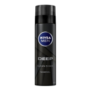 NIVEA Men Deep Clean Shave Gel, Gél na holenie s čiernym uhlím 200ml