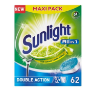 SUNLIGHT All in 1, tablety do úmývačky riadu  62ks