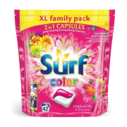 SURF Tropical Lily & Ylang Ylang Color, pracie kapsule na farebné prádlo 42ks