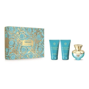 Versace Dylan Turquoise toaletná voda 50 ml + mlieko 50 ml + gél 50 ml