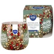 Aura vonná sviečka v skle s vôňou borovice 100 g
