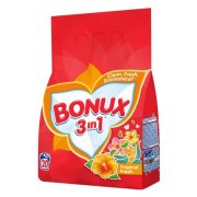 Bonux Tropical Fresh 3v1, Prací prášok pre biele a stálofarebné prádlo, 1,5kg = 20 pracích dávok