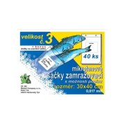 Ekoz zamrazovacie sáčky č.3 s možnosťou popisu 30x40, 40ks