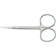 Divine Cosmetics Nožnice na nechtovú kožičku zahnuté - chirurgická oceľ RC602, 9cm