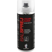 BALSPREJ vrchná univerzálna akrylová farba v spreji, RAL 9010 biela mat, 400 ml