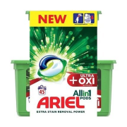 ARIEL Ultra OXI All in 1, gélové kapsuly 45 ks