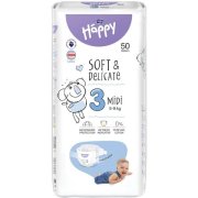 Bella Happy detské plienky veľkosť 3 Midi, 5 - 9 kg, 50 ks