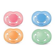 AVENT cumlík Sensitive, ortodonický silikónový cumlík 6-18m 2ks