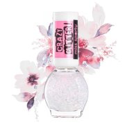 MISS SPORTY Crazy Glitter Top Coat, vrchný lak na nechty 030 Be Crazy ndont pink twice!, 7ml