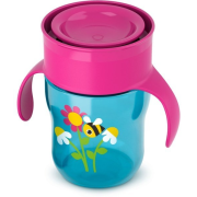 Philips AVENT hrnček prvý dospelácky s držadlami 360° dievča, 260 ml