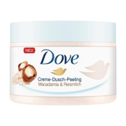 Dove Crushed Macadamia & Rice Milk, exfoliačný peeling 225ml