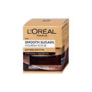 LOREAL SMOOTH SUGARS NOURISH SCRUB, jemný vyživujúci cukrový peeling 50ml