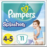 Pampers Plienky na plávanie Splashers veľ. 4-5 (9 - 15 kg), 11 ks
