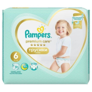 Pampers Pants Premium Care Extra Large 6, 31 ks
