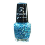 Dermacol lak na nechty s efektom 10 Blue Sparkle 5 ml