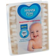 Happy Mimi bezpečnostné vatové tyčinky 60 ks