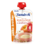 Sunárek kašička 6+ jablko, broskyňa s cereáliami 120 g