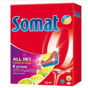 SOMAT All in One Lemon, tablety do umývačky riadu s citrónovou vôňou 52ks