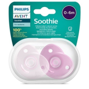 Philips AVENT Cumlík 0-6m Soothie dievča 2 ks