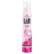 TAFT Curl 3, penové tužidlo na vlasy silno tužiace pre vytvarované kučery 200ml