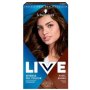 Schwarzkopf Live Moisture Gel, gélová farba na vlasy 5.0 Pravá hnedá 1 ks