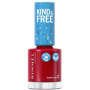 Rimmel London Kind & Free lak na nehty 156 Poppy Pop Red 8 ml