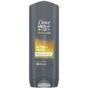 Dove Men+Care Sport Care Active + Fresh sprchový gél 250 ml