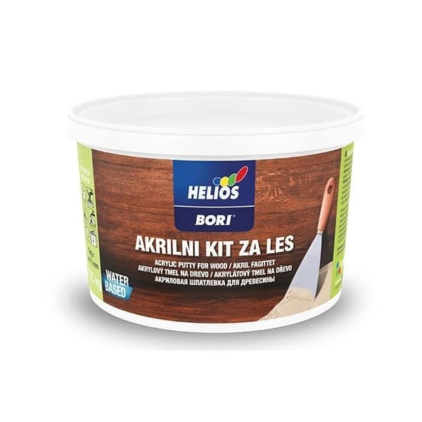 Helios Bori akrylový tmel na drevo BIELY 0,75 kg, biely