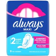 Always Hygienické vložky classic clean feel protection maxi, 9 ks